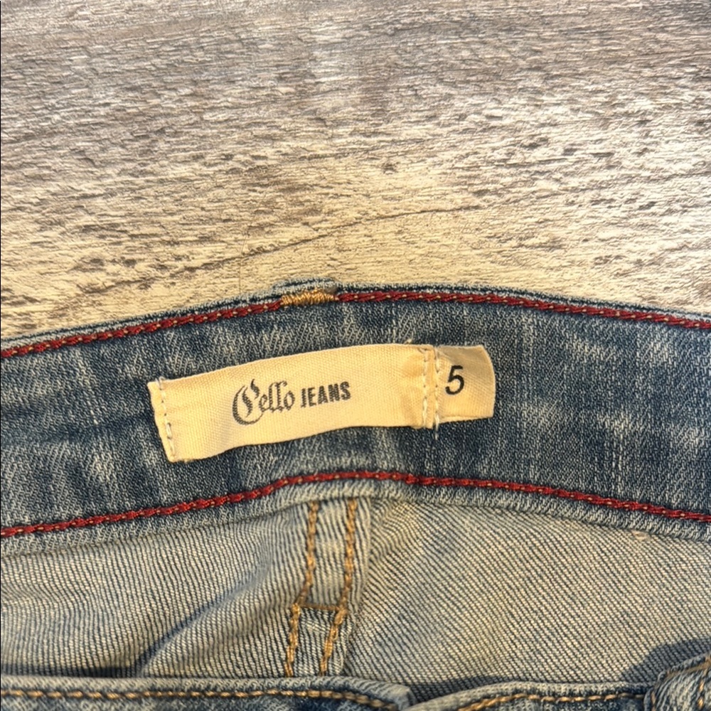 Cello Denim Jeans with Red Accents